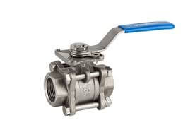 Valvula Acero Inoxidable de Bola 3 Cuerpos Roscada